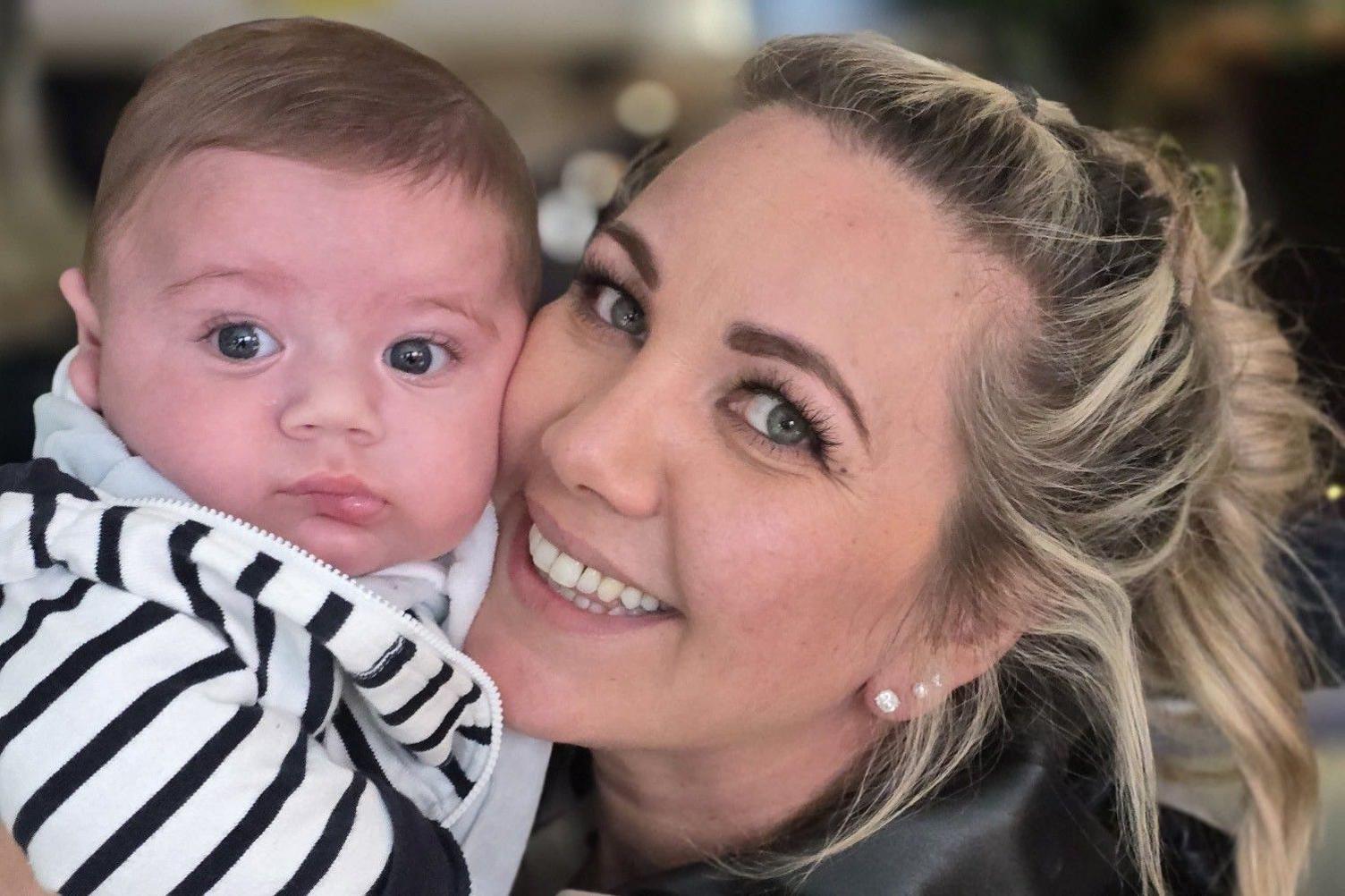 Daniela Scott with her son Leone