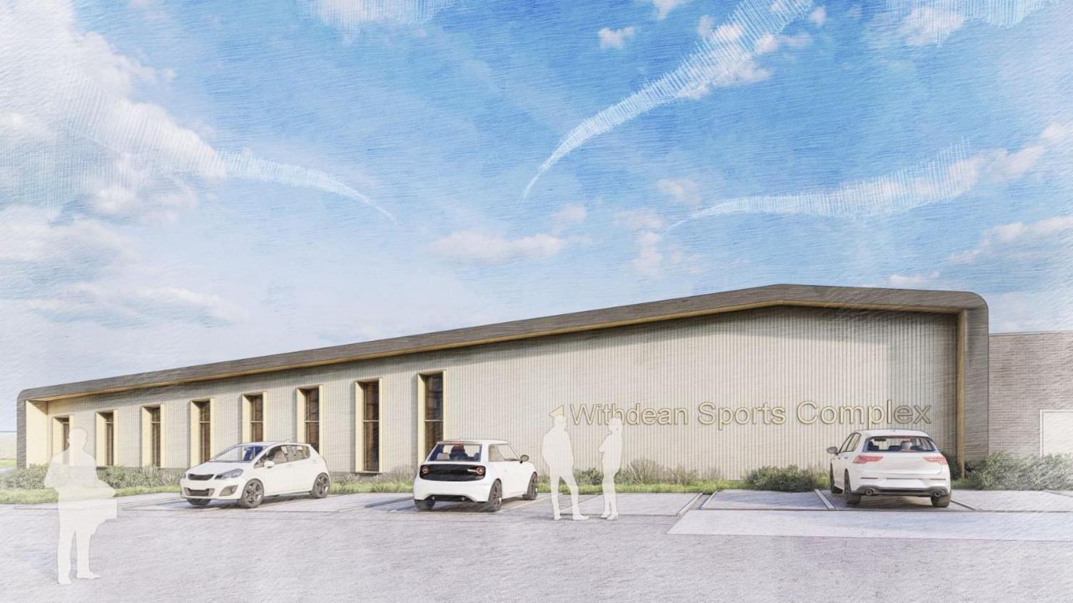 Artist's impression of how the new swimming pool at Withdean Sports Complex in Brighton will look.