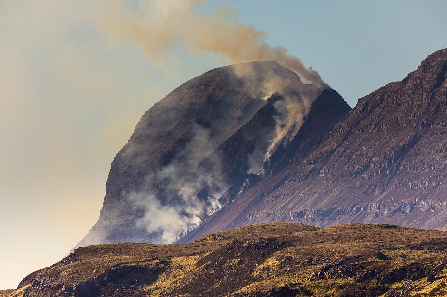 Last week's wildfire near Lochinver