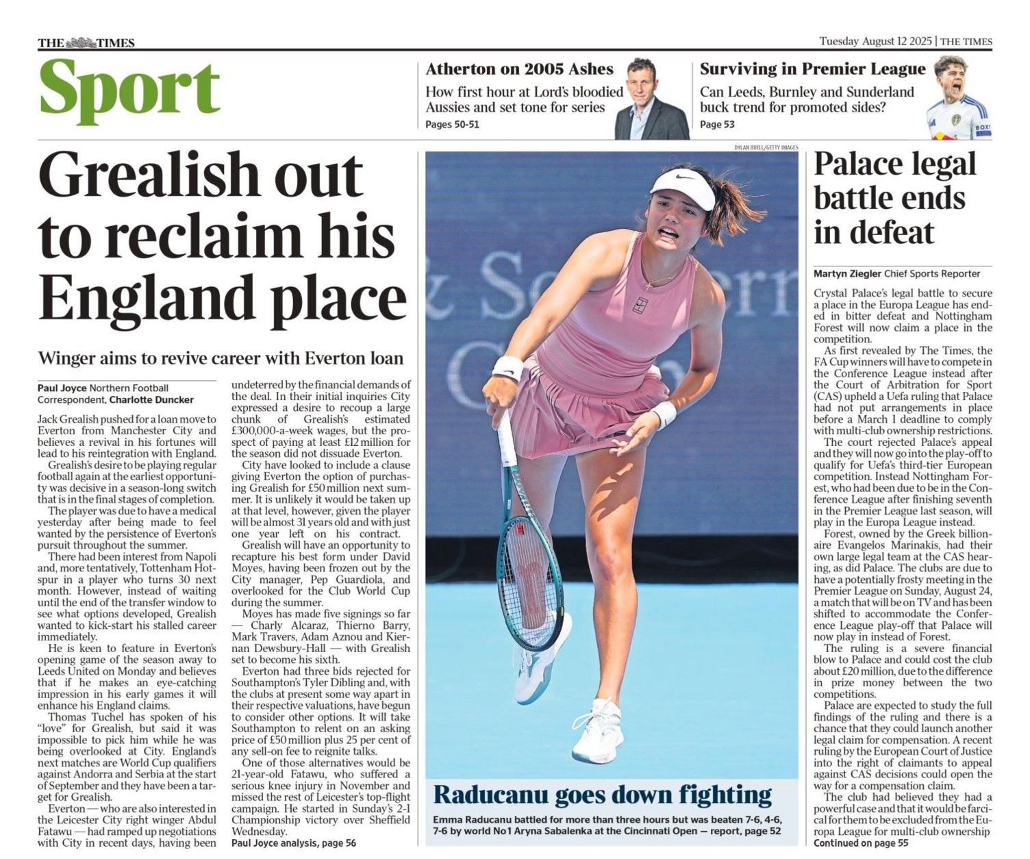 Times back page 
