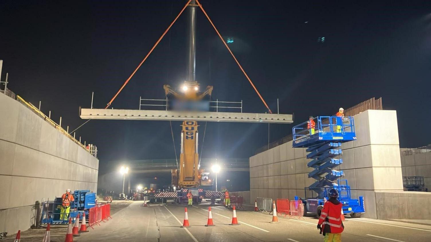 Roadworks on the M25