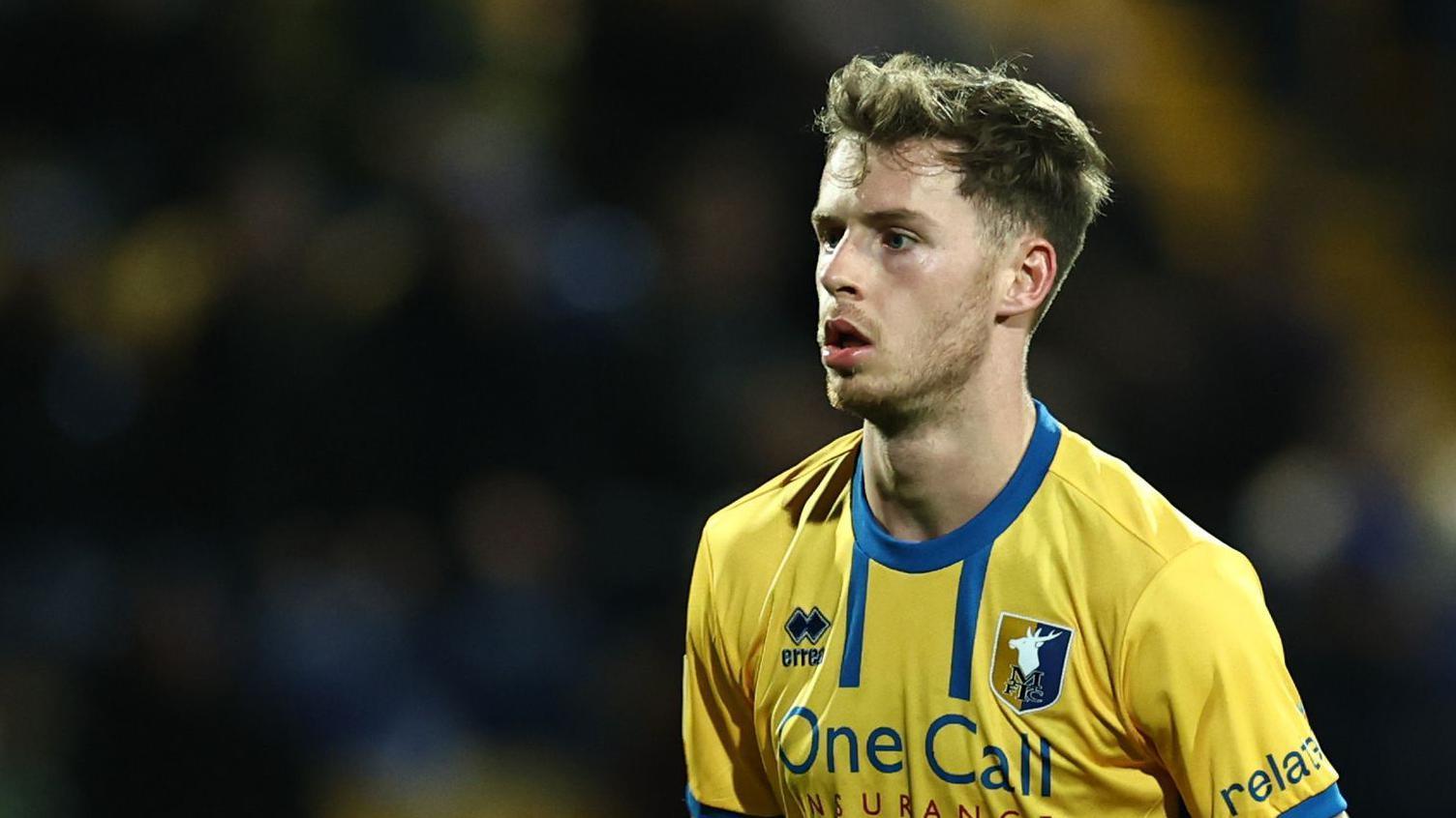 Jamie McDonnell in action for Mansfield Town