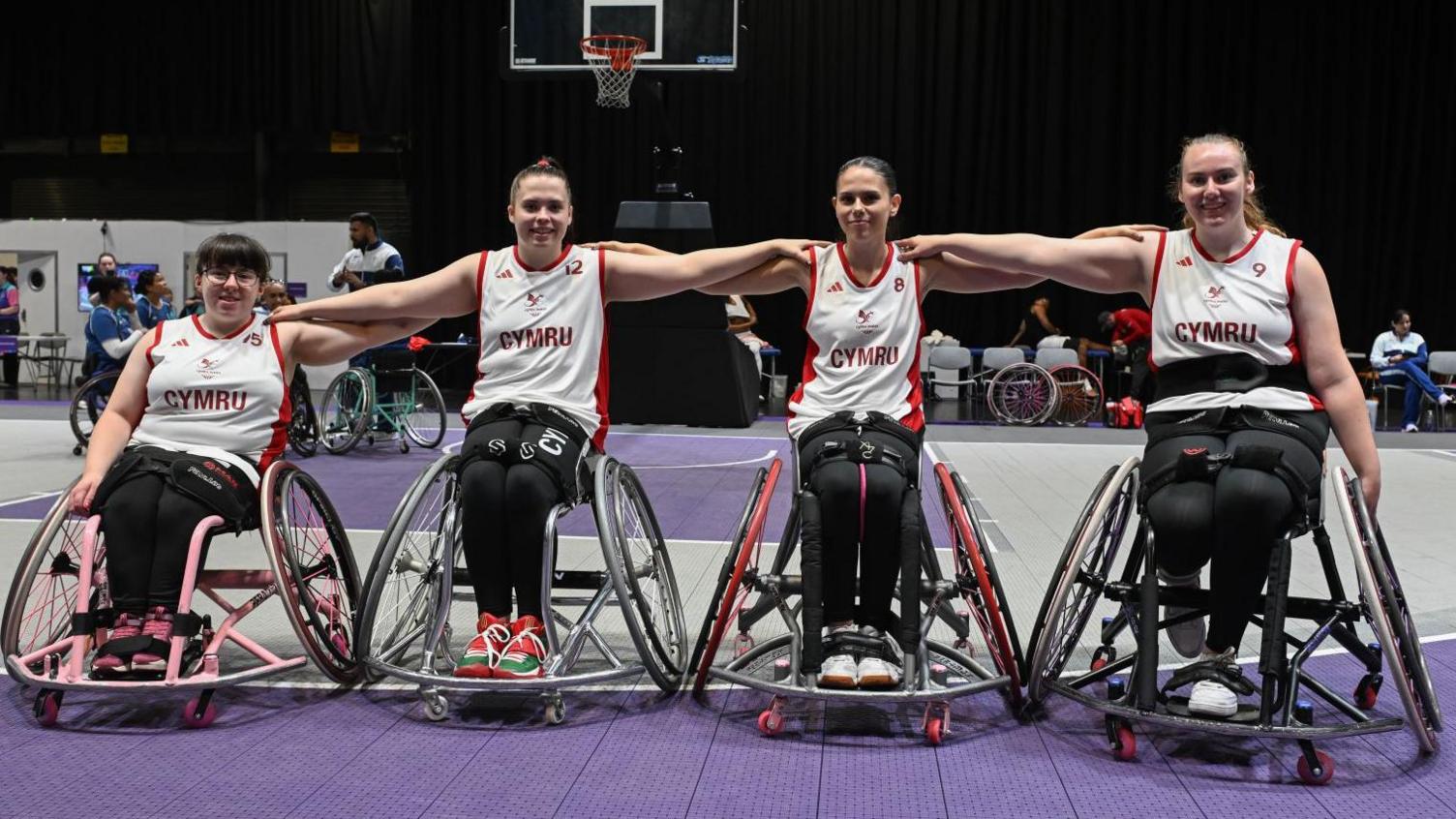 Team Wales athletes Anastasia Blease, Chloe Morgan, Libi Phillips, Molly Lander.