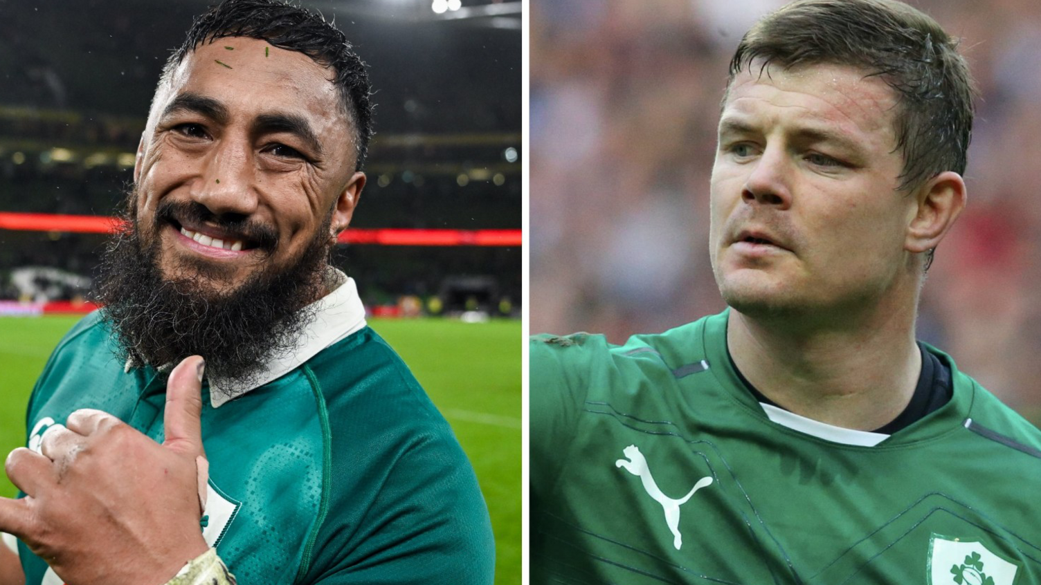 Bundee Aki and Brian O'Driscoll