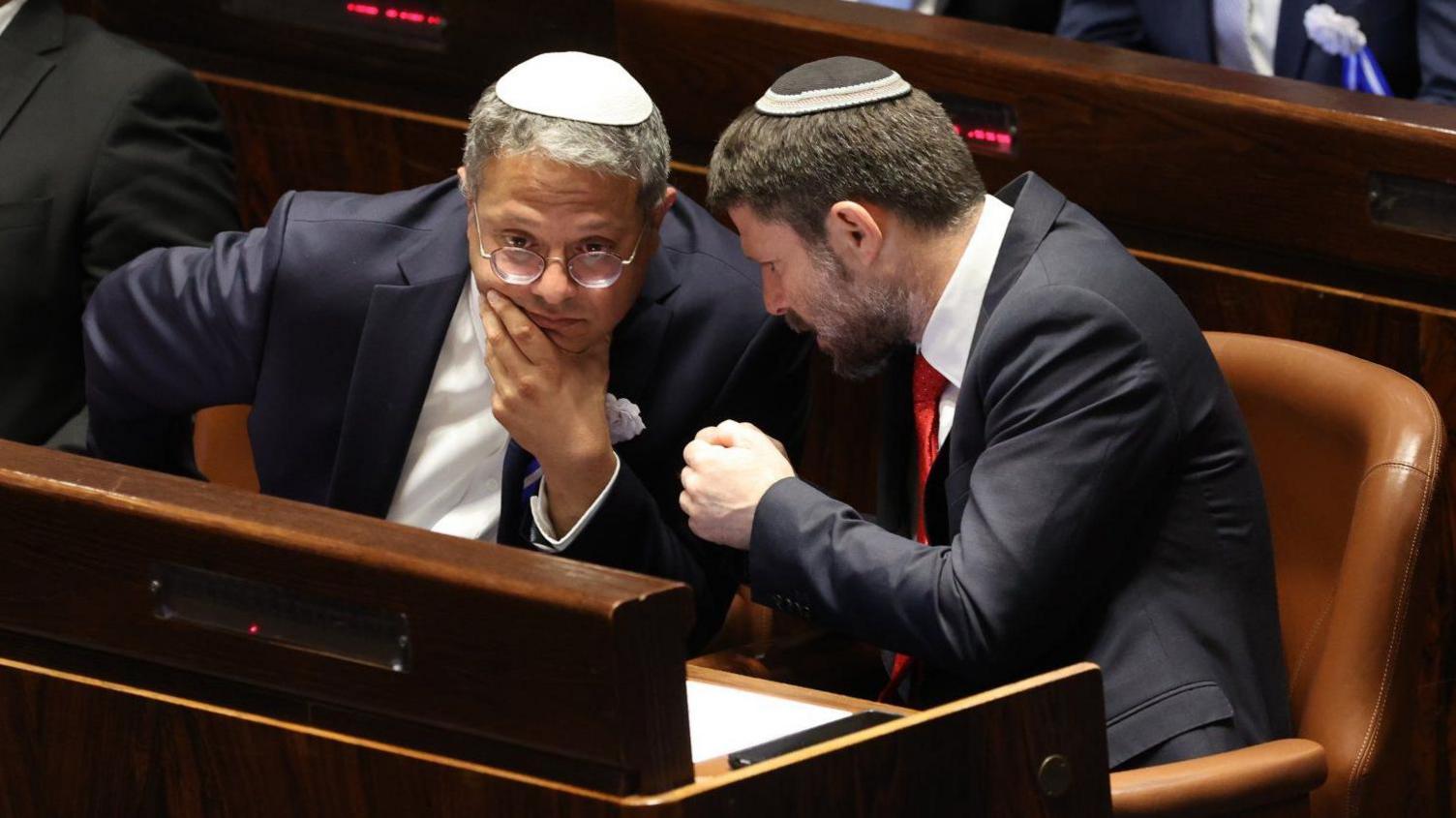 Itamar Ben-Gvir (left) and Bezalel Smotrich. File photo