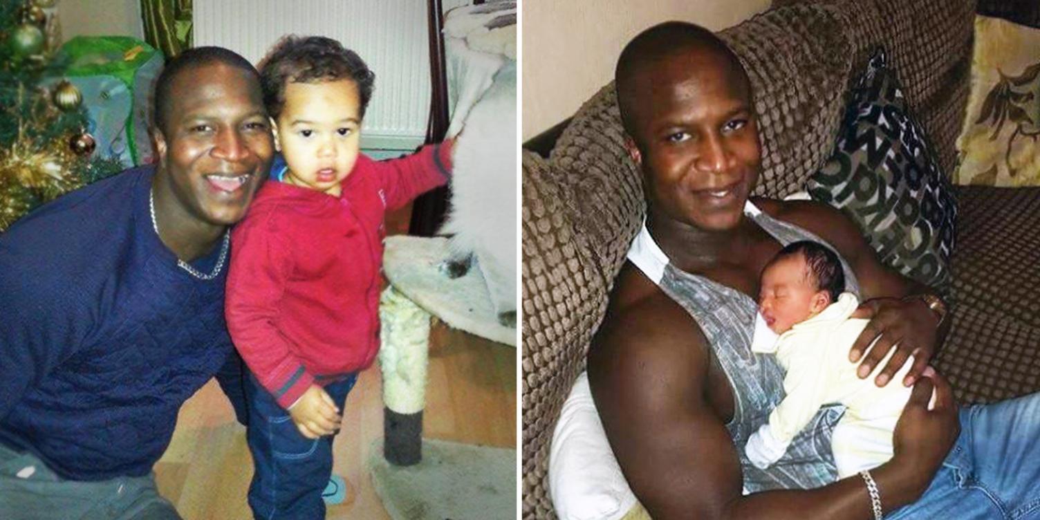 Sheku Bayoh with his two children