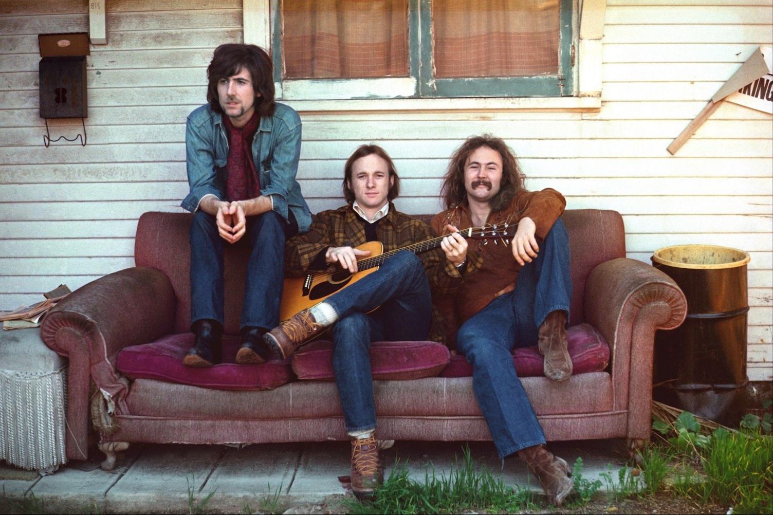 Stephen Nash, Stephen Stills and Graham Crosby by Henry Diltz