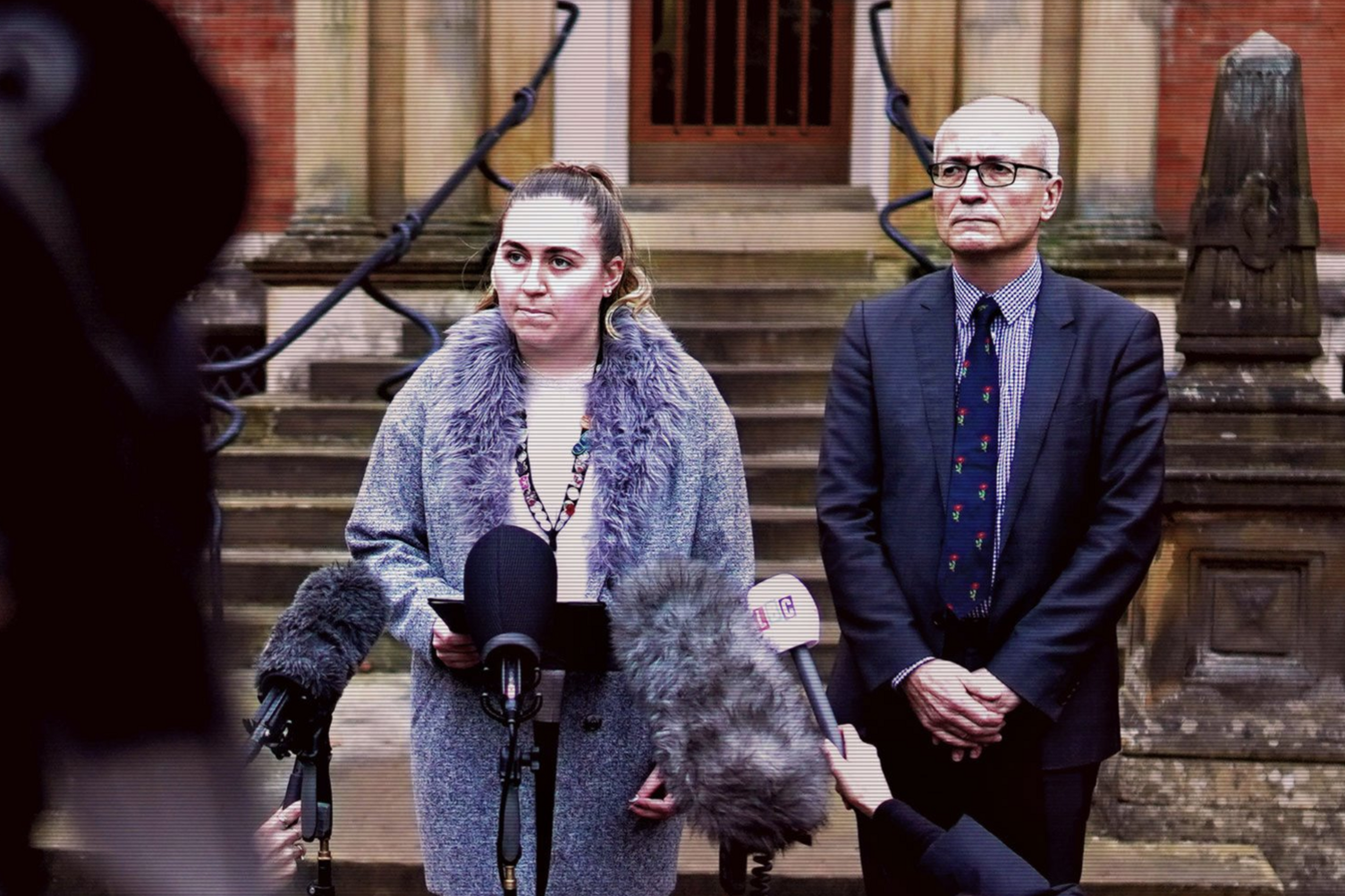 President of the Student Union, Samara Jones and Professor Charlie Jeffery, The University of York Vice Chancellor