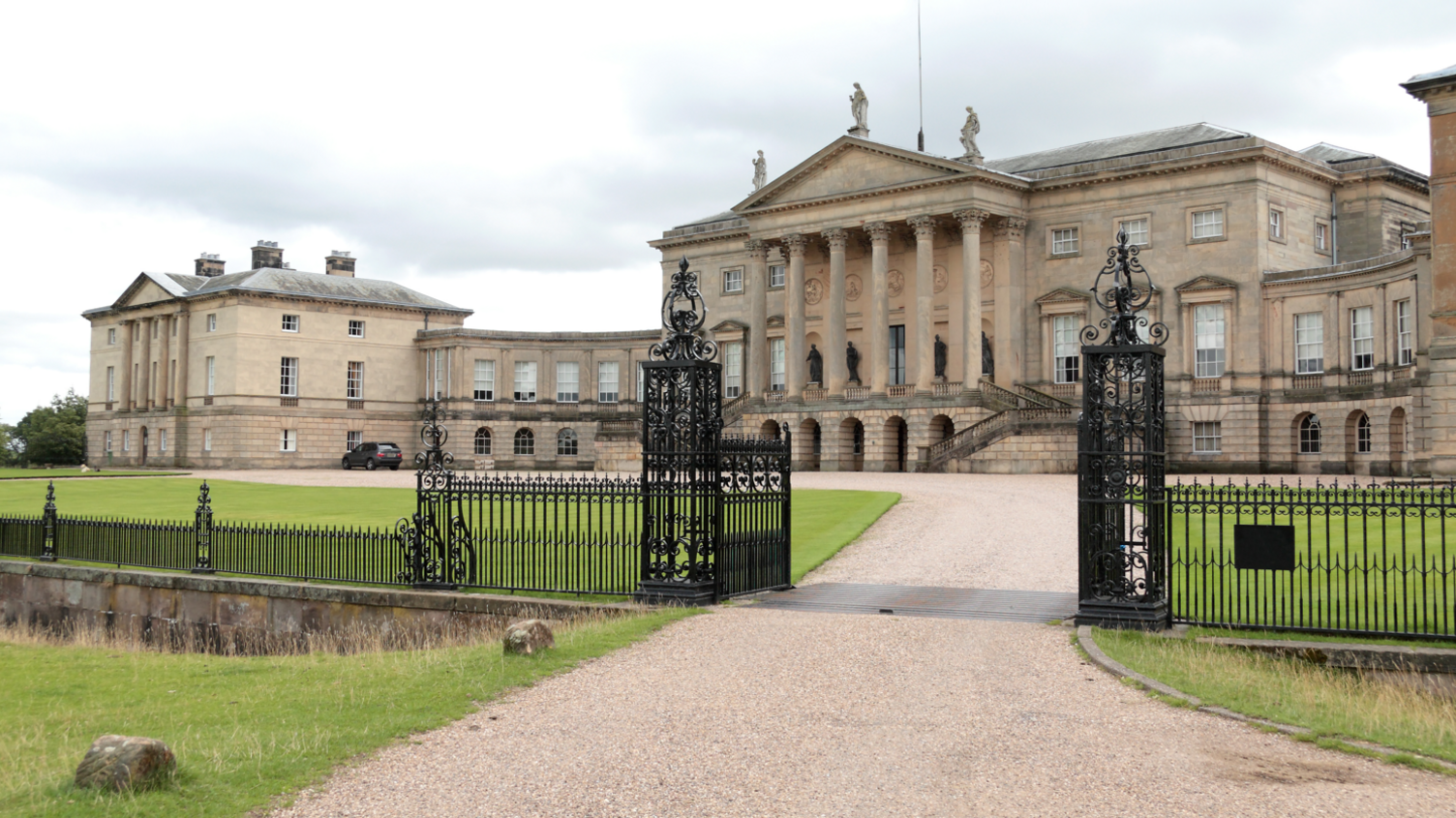 An exterior image of Kedleston Hall in Derbyshire