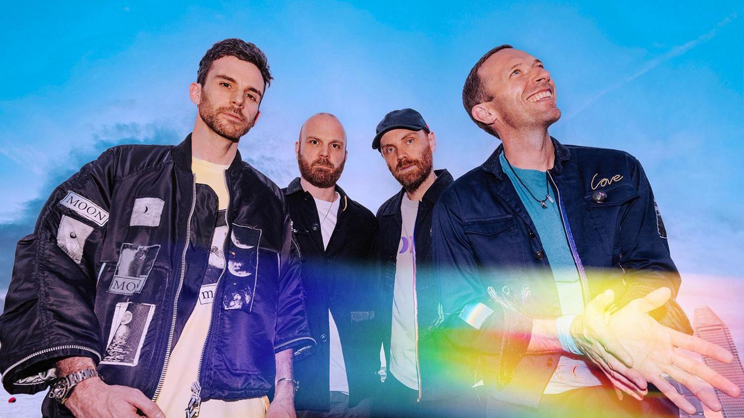 Coldplay are (l-r) Guy Berryman, Will Champion, Jonny Buckland and Chris Martin