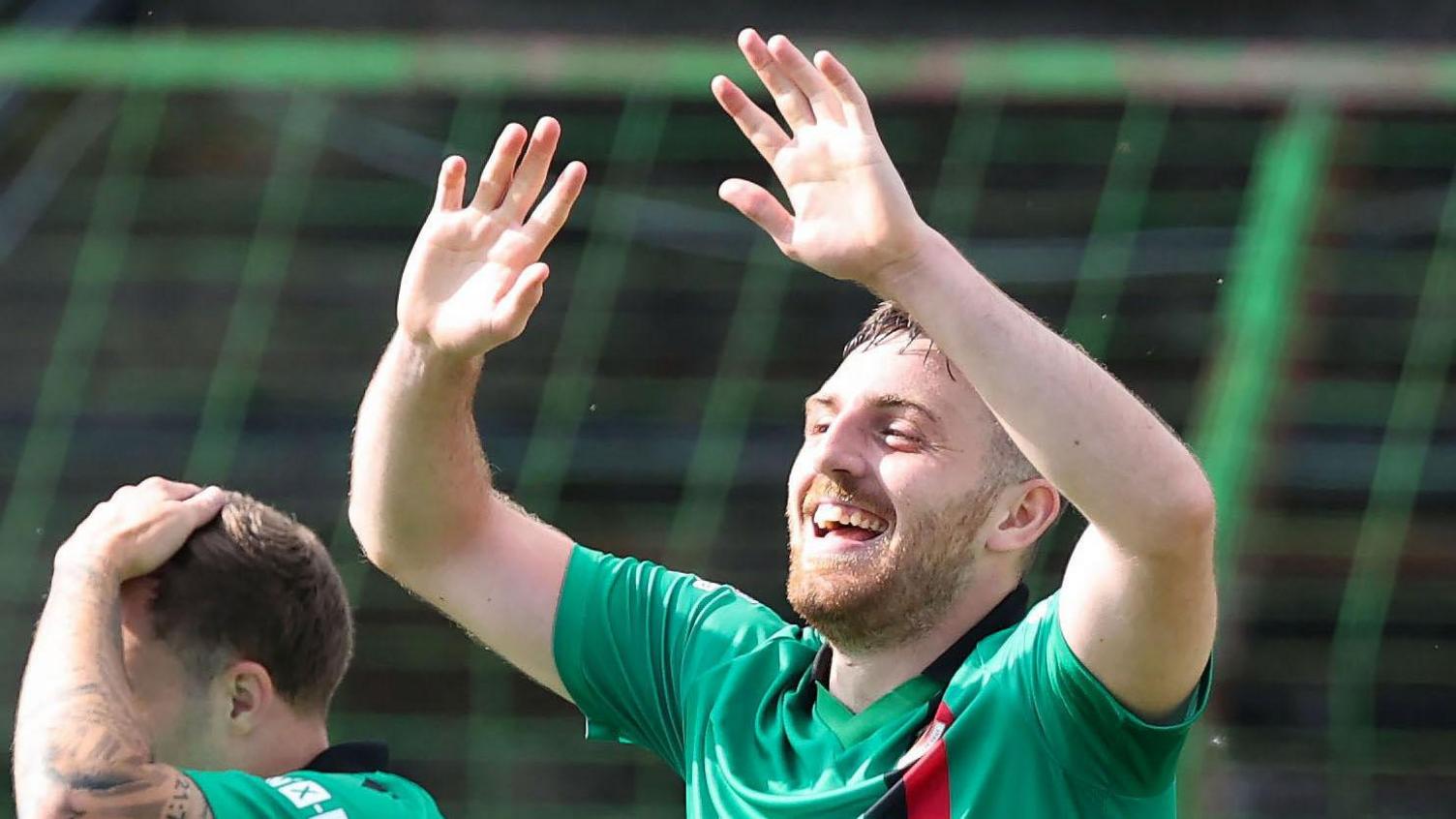 Ryan Cooney celebrates