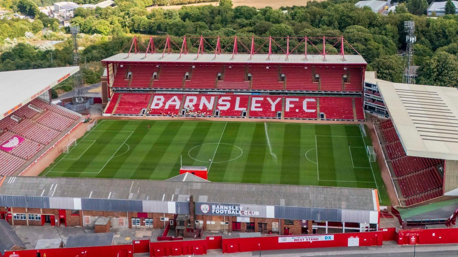Oakwell, aerial shot