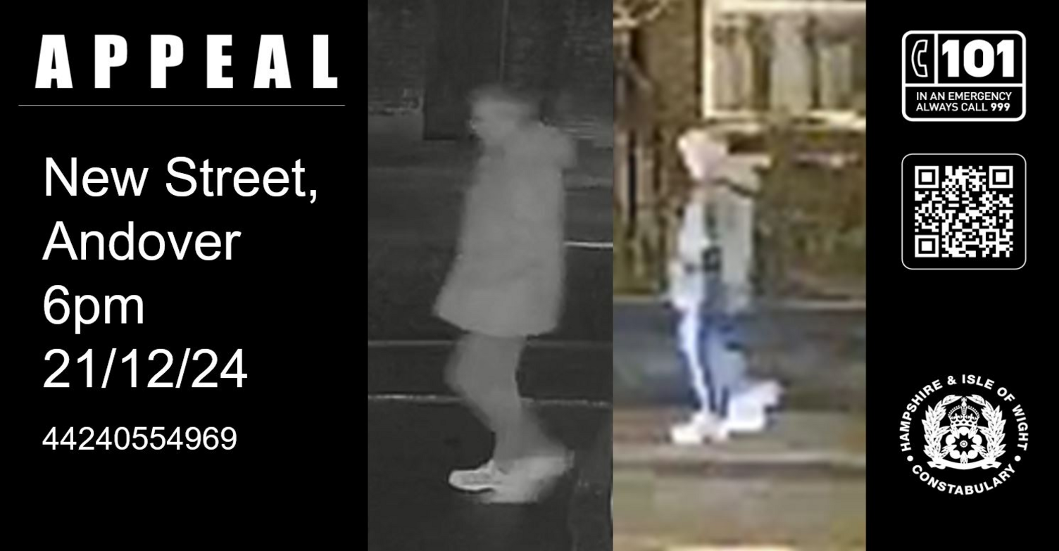 Two blurry images - one black and white and another in colour - which show a man walking from right to left along a pavement.