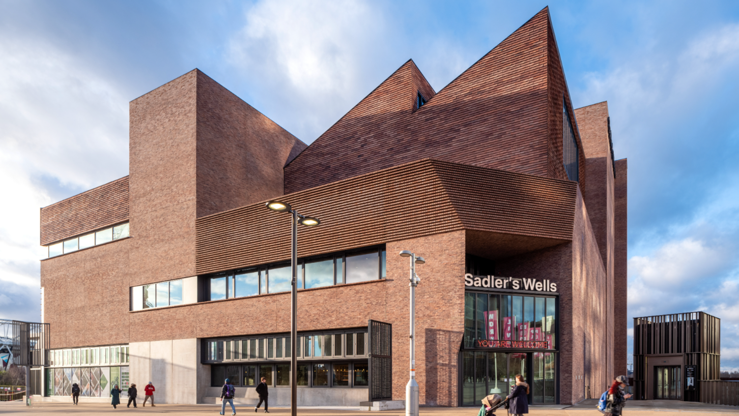 outside view of the new Sadler's Wells East