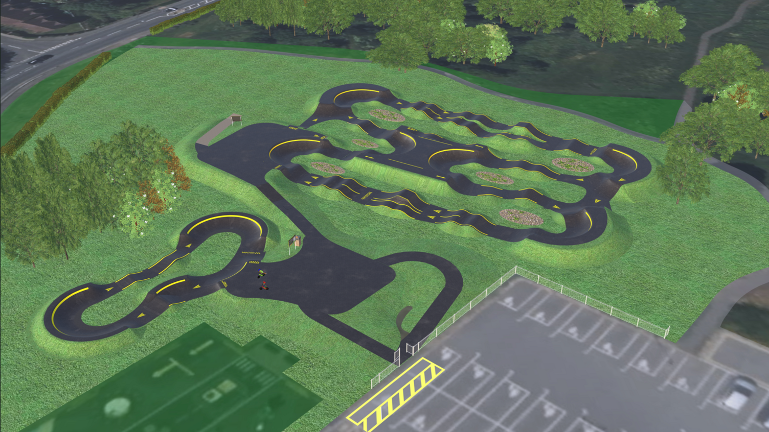 Designs revealed for new Worcester pump track - BBC News