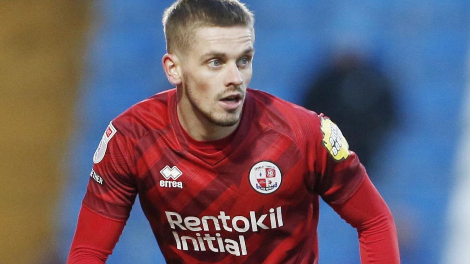 Ronan Darcy in action for Crawley Town