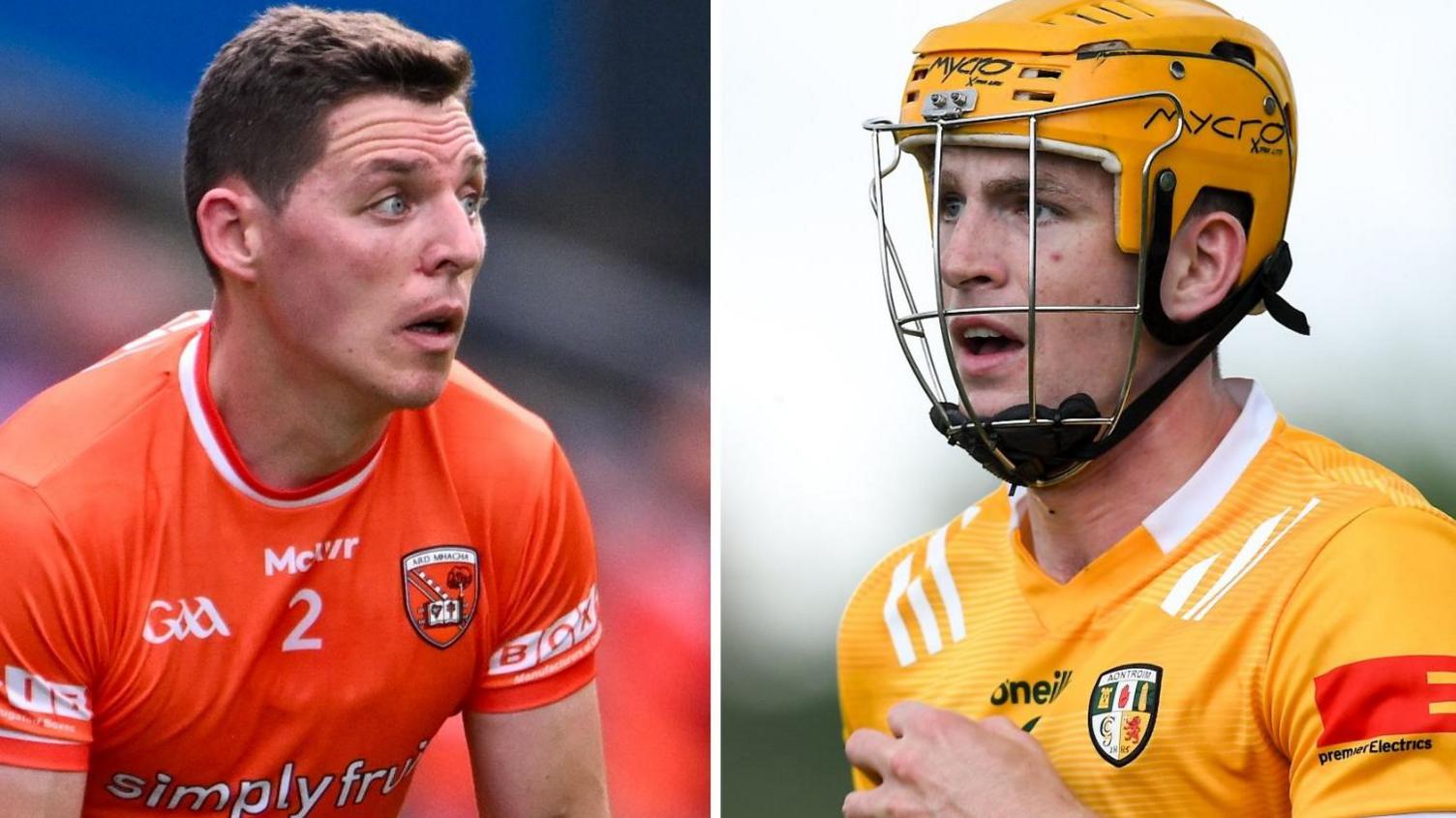 Armagh footballer Paddy Burns and Antrim hurler Niall O'Connor