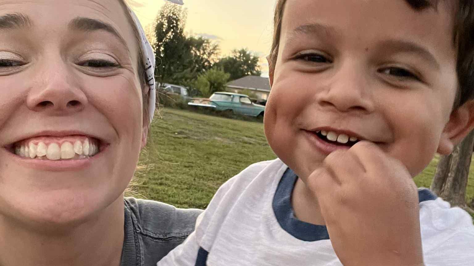 Cammi Norwood and her four-year-old son Mason