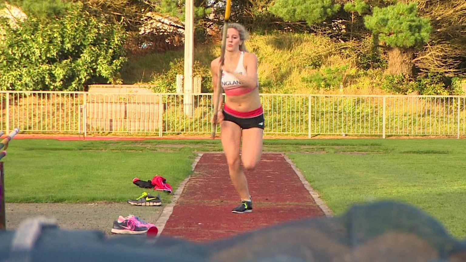 Molly Caudery training at Carn Brea