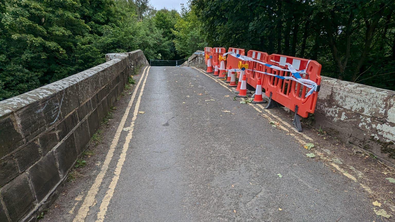 The current state of the 18th Century Grade II listed bridge