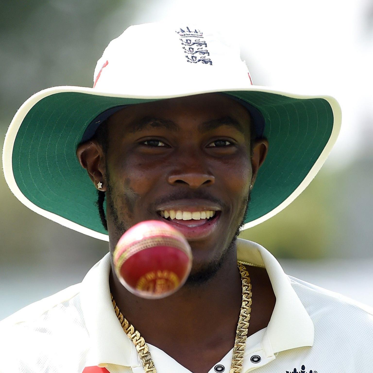Jofra Archer in Test whites
