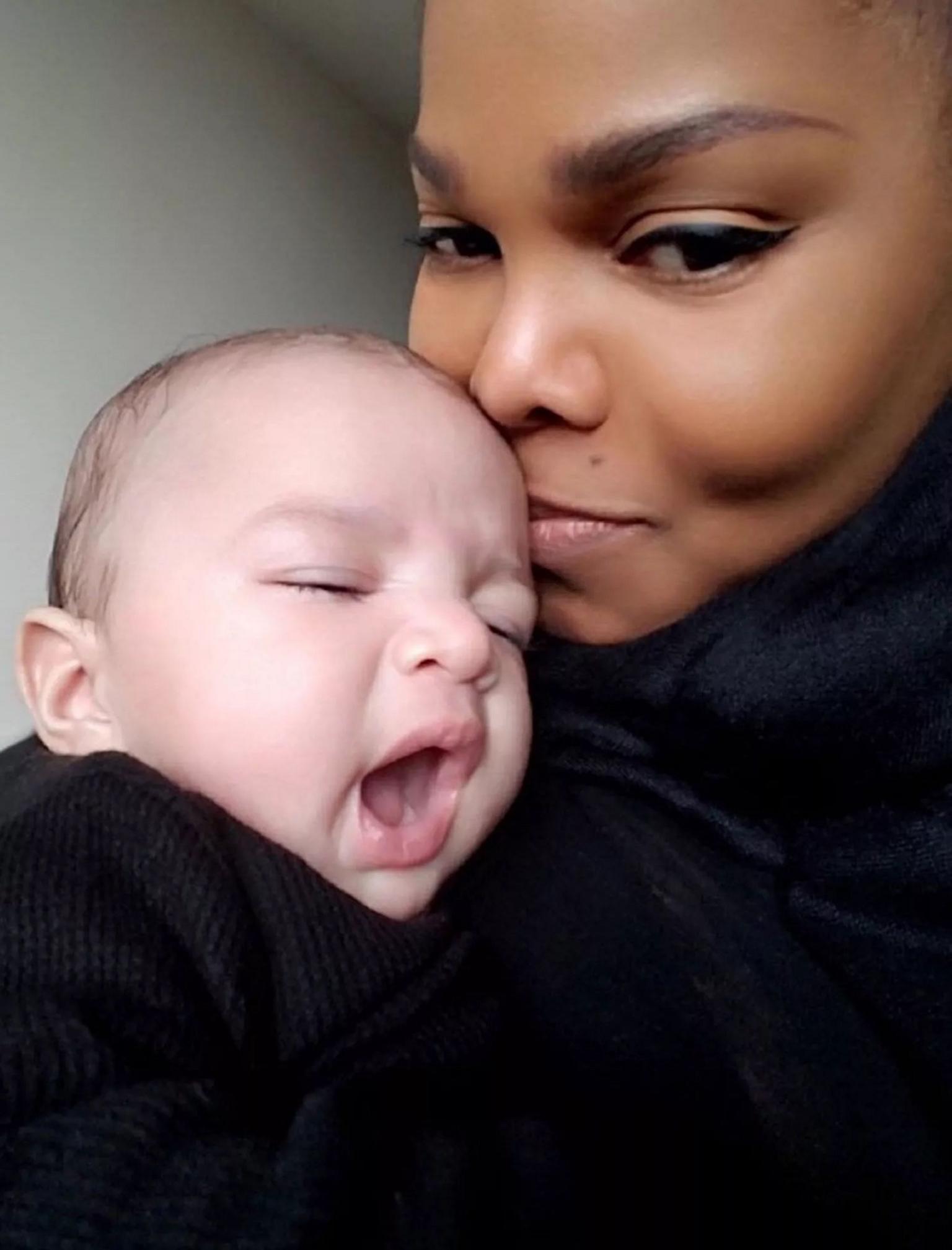 Janet Jackson with her son Eissa Al Mana