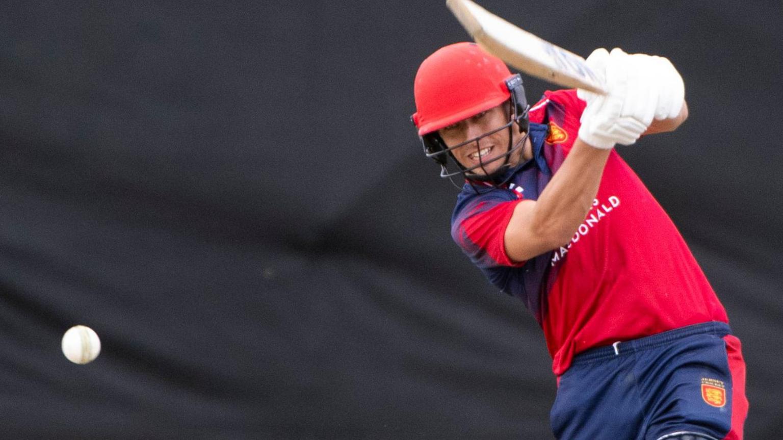 Nick Greenwood in action for Jersey