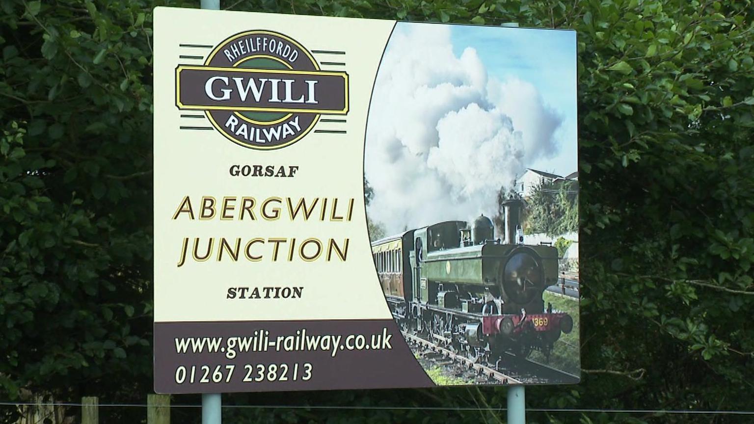 Arwydd rheilffordd Gwili