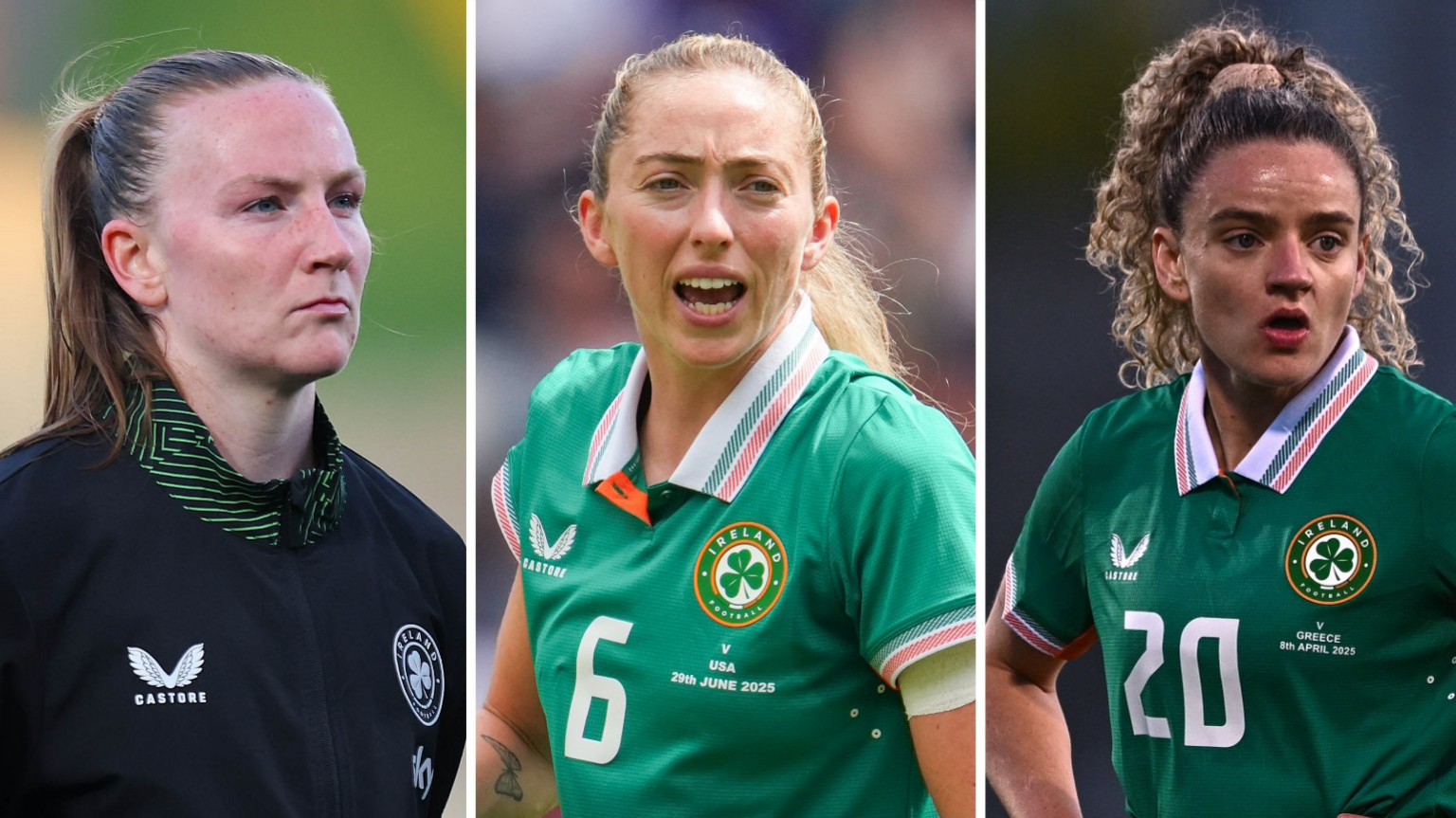 Courtney Brosnan, Megan Connolly and Leanne Kiernan