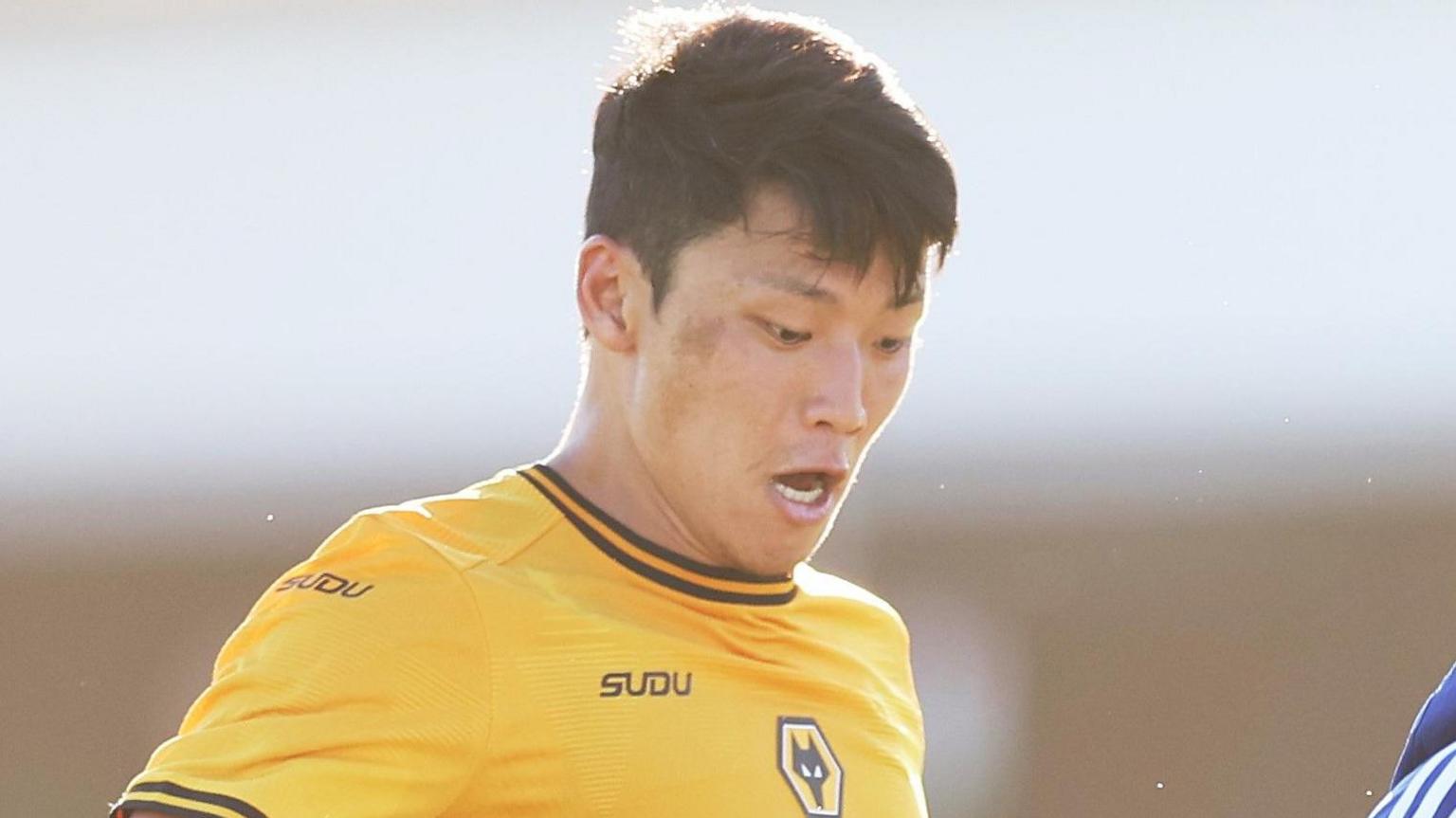 Hwang Hee-chan in action for Wolves