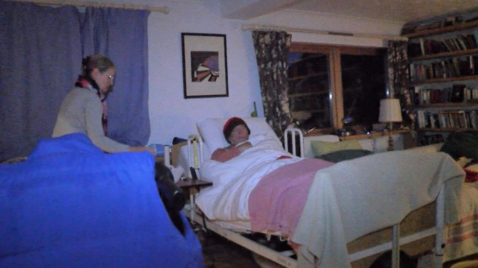 Miranda Mugford looks after her husband Mike