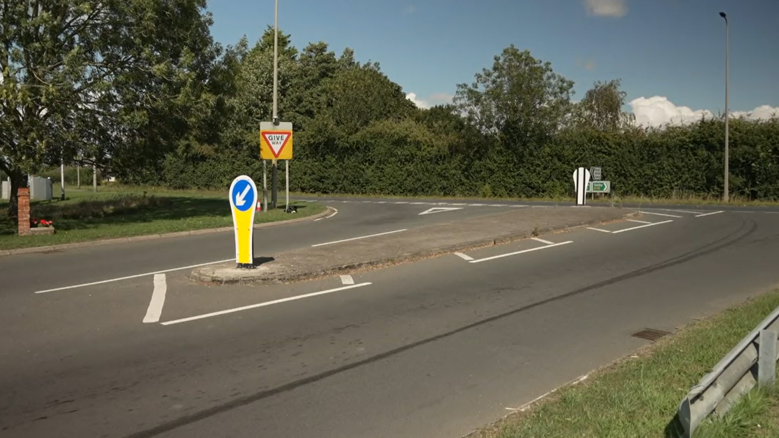 The junction on the A19 at which Mr Duggan's vehicle and a truck collided.