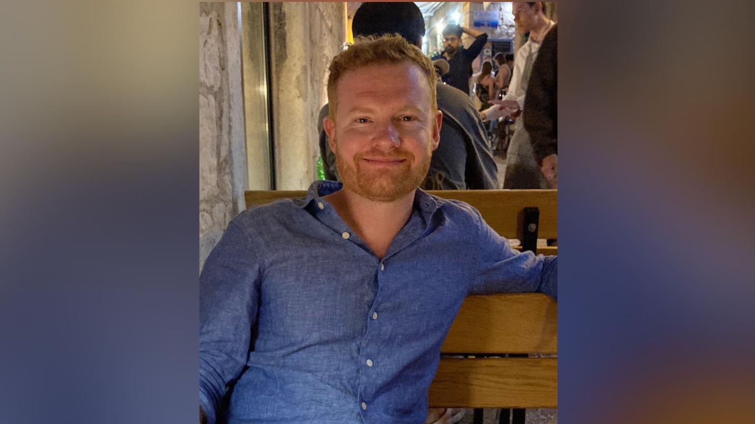 Ben Roberts in a blue shirt