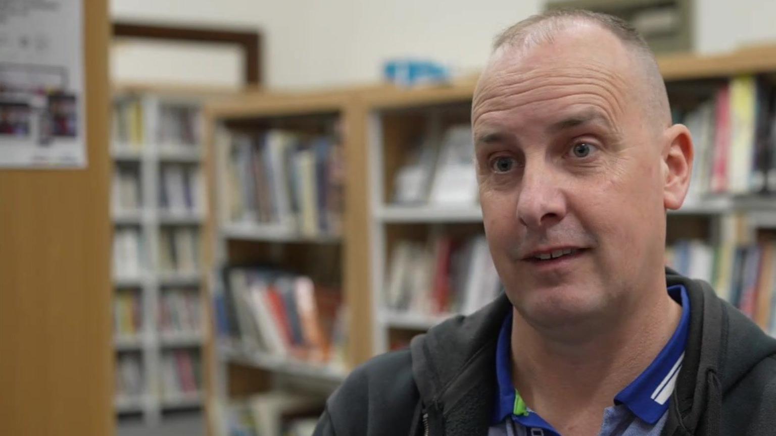 Peter Lloyd in Southport library