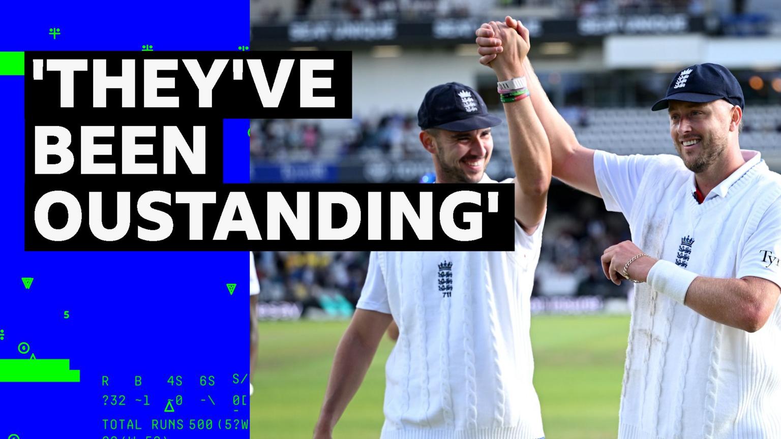 England's two-man show - Tongue and Robinson take five wickets each