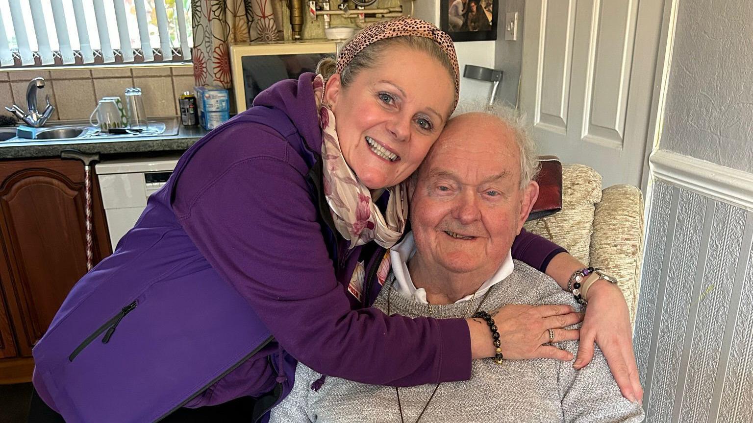 Arthur Farrell with his daughter Teresa