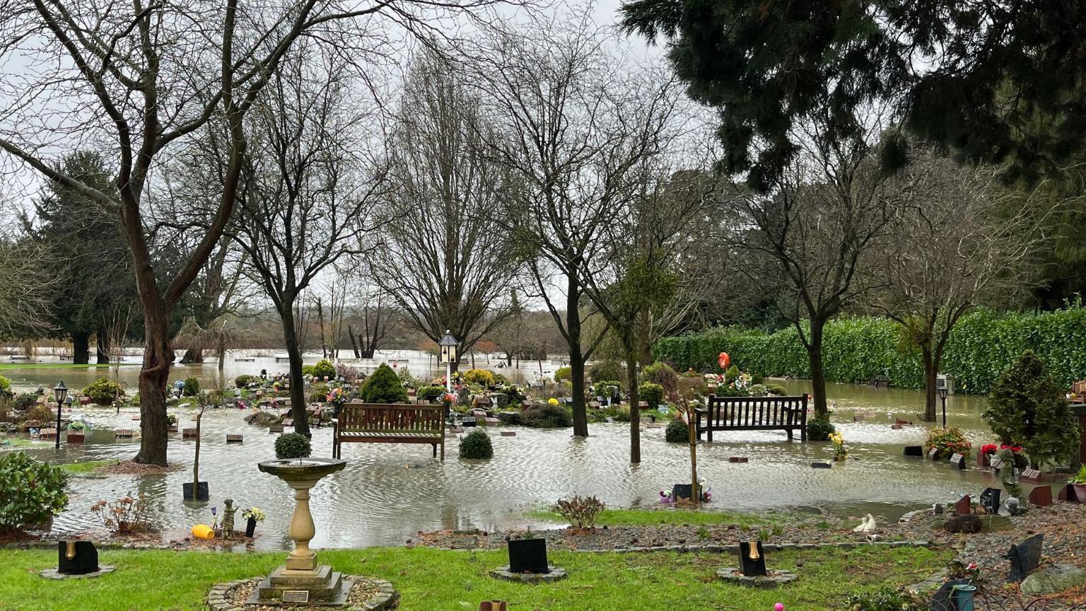 A flood cemetery