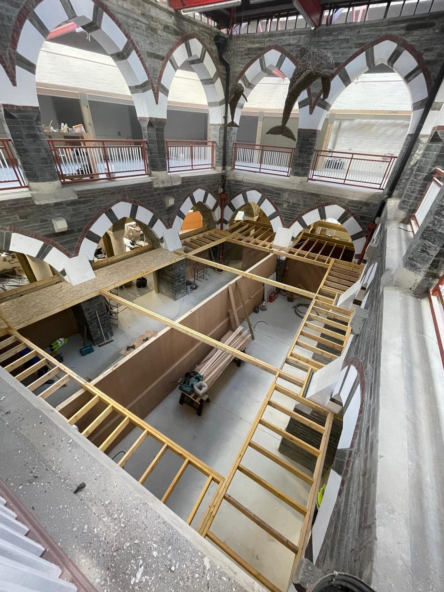 Renovation work taking place at Guildhall Market