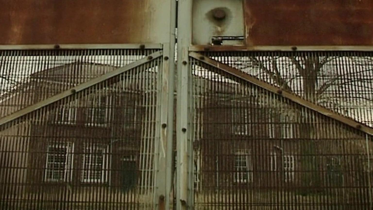 Medomsley Detention Centre pictured from in front of closed gates