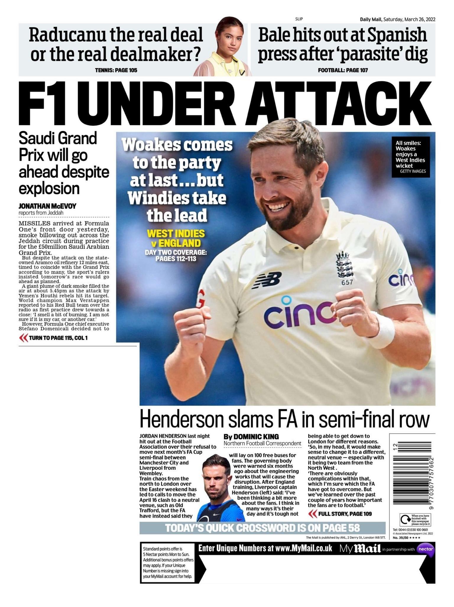 Saturday Mail back page