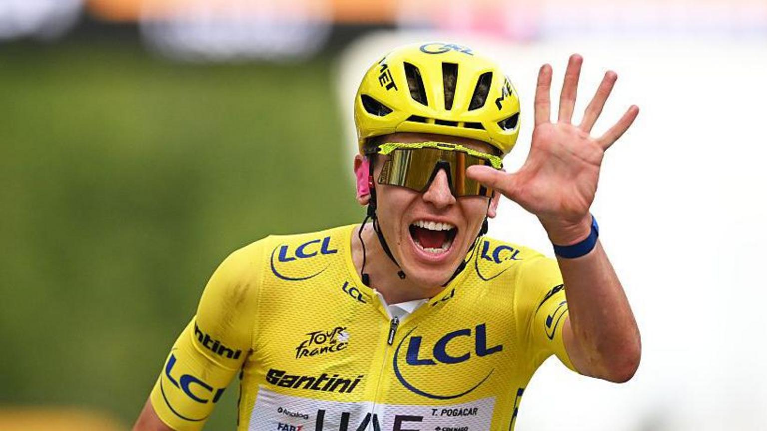 Pogacar wins fifth Tour as Van der Poel takes stage
