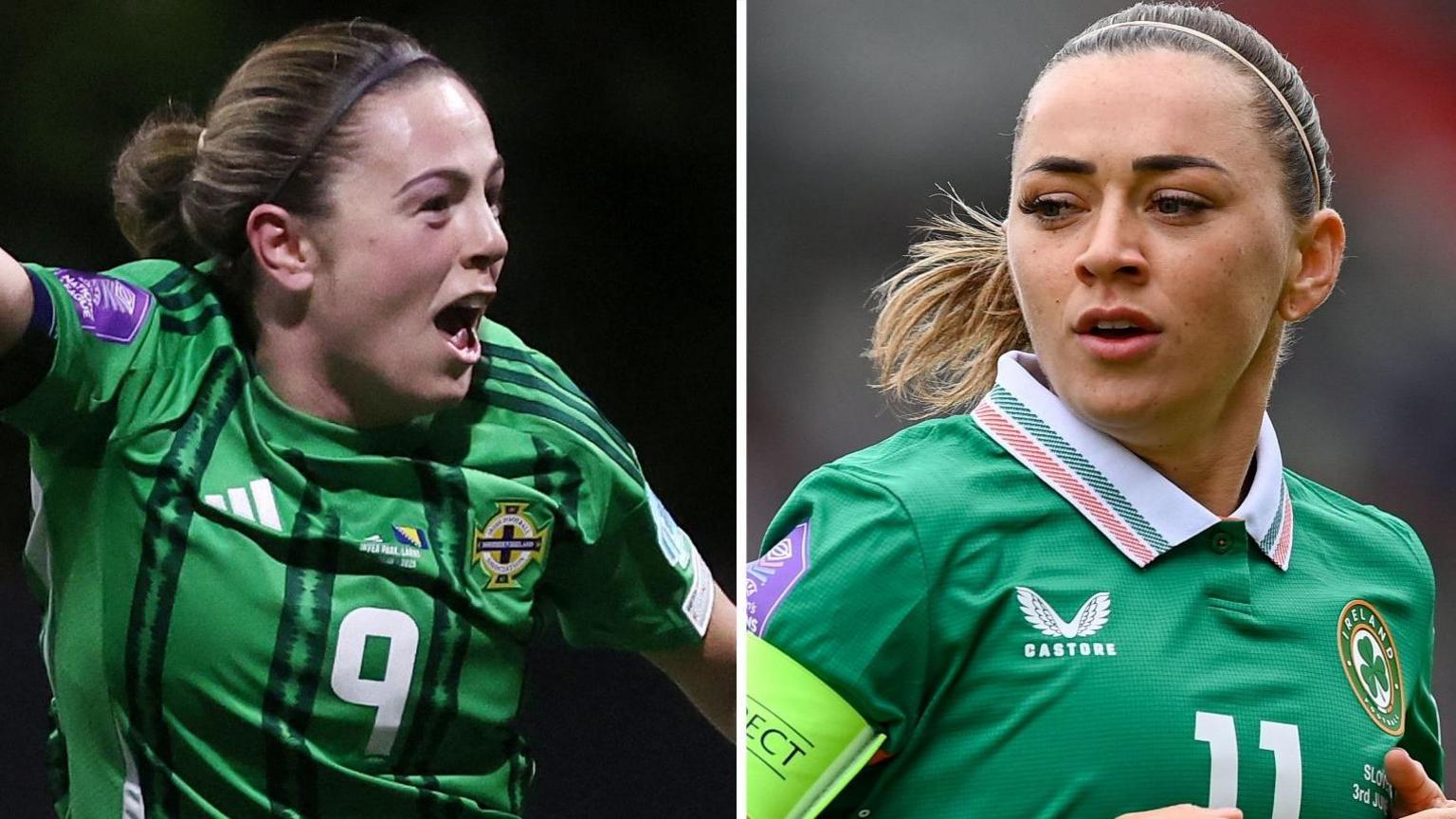 Simone Magill and Katie McCabe