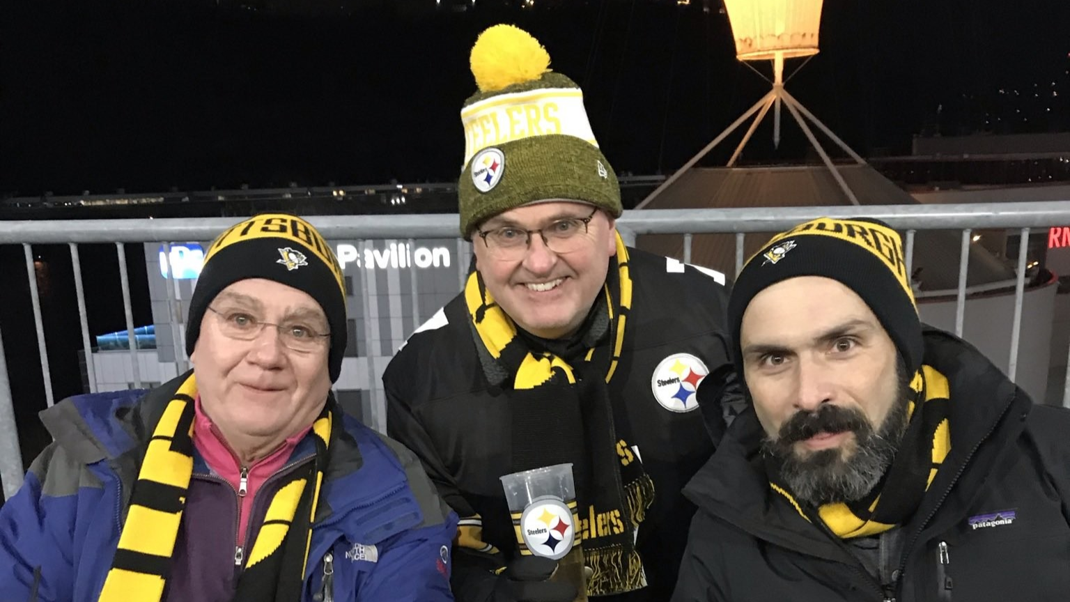 Tom McCormack at a Steelers game in 2022.