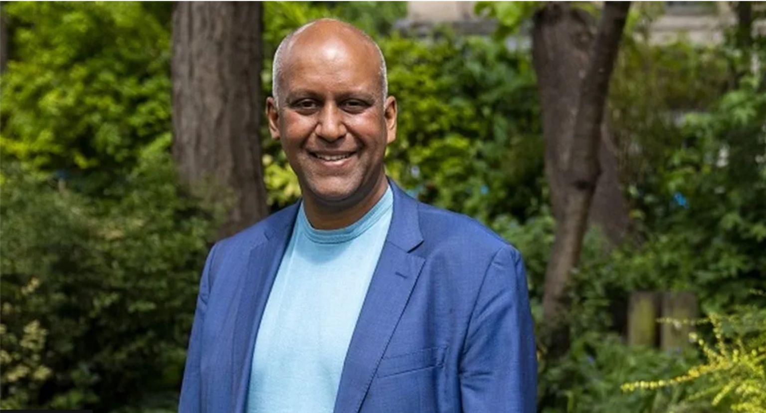 A handout picture of Sharar Ali wearing a blazer and t-shirt when he held his role as justice spokesperson for the Green Party.