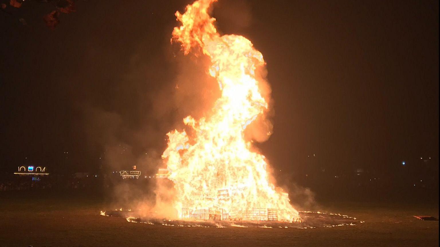 The Forest Recreation Ground bonfire