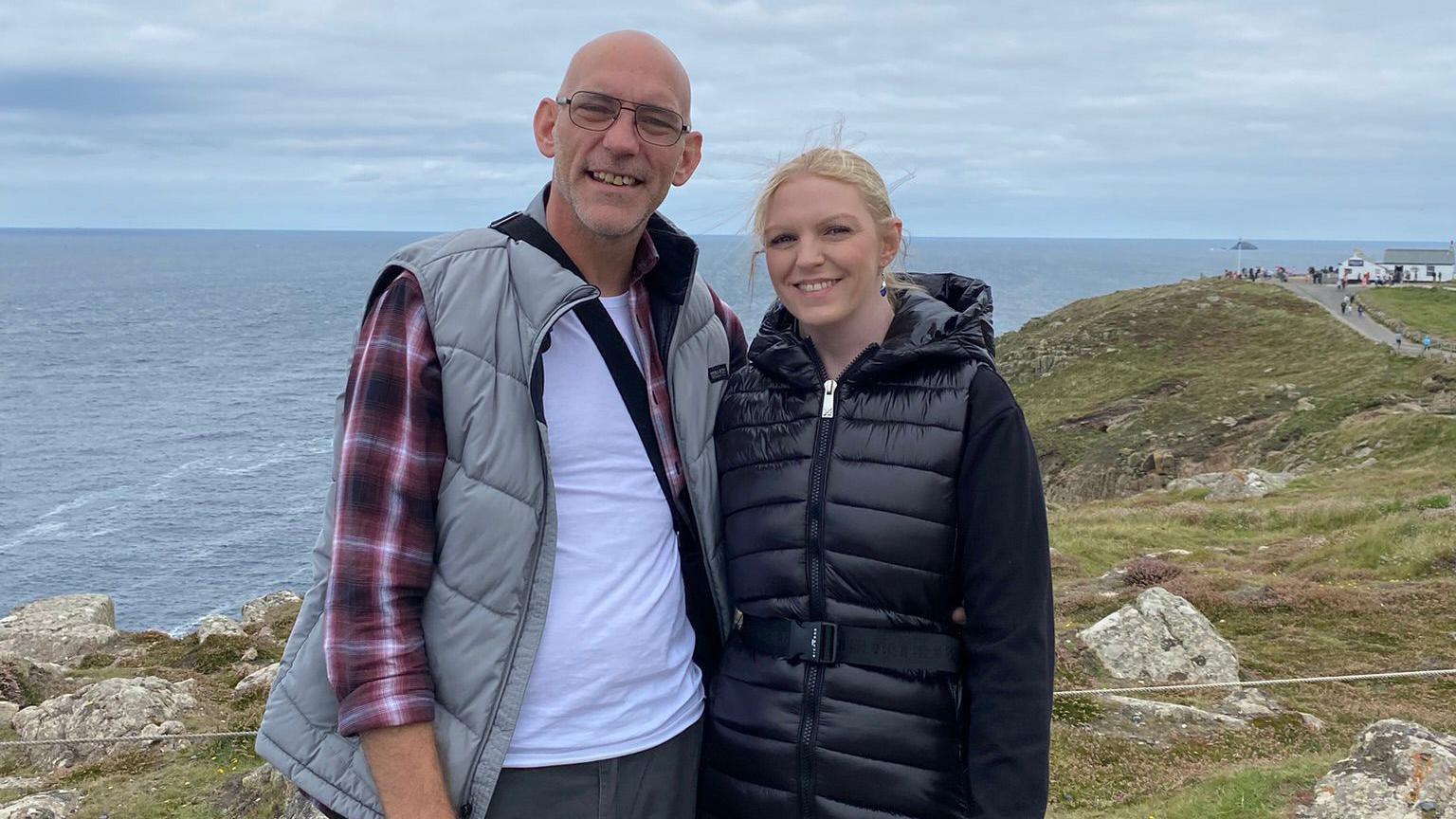 Rachel and Guy at the seaside