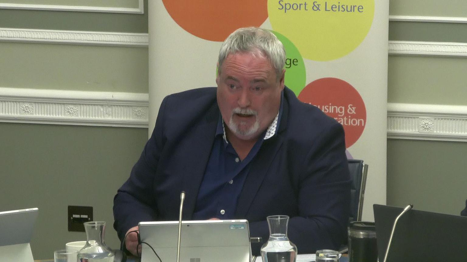 Sinn FéÃn assembly member Colm Gildernew, chair of the communities committee