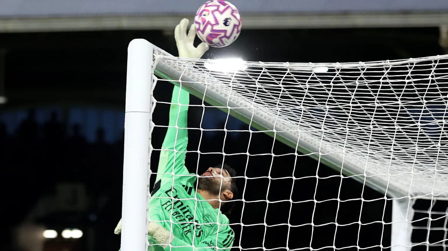 Goalkeeper making a save