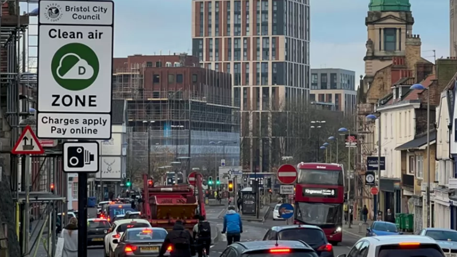 Cars in a clean air zone 