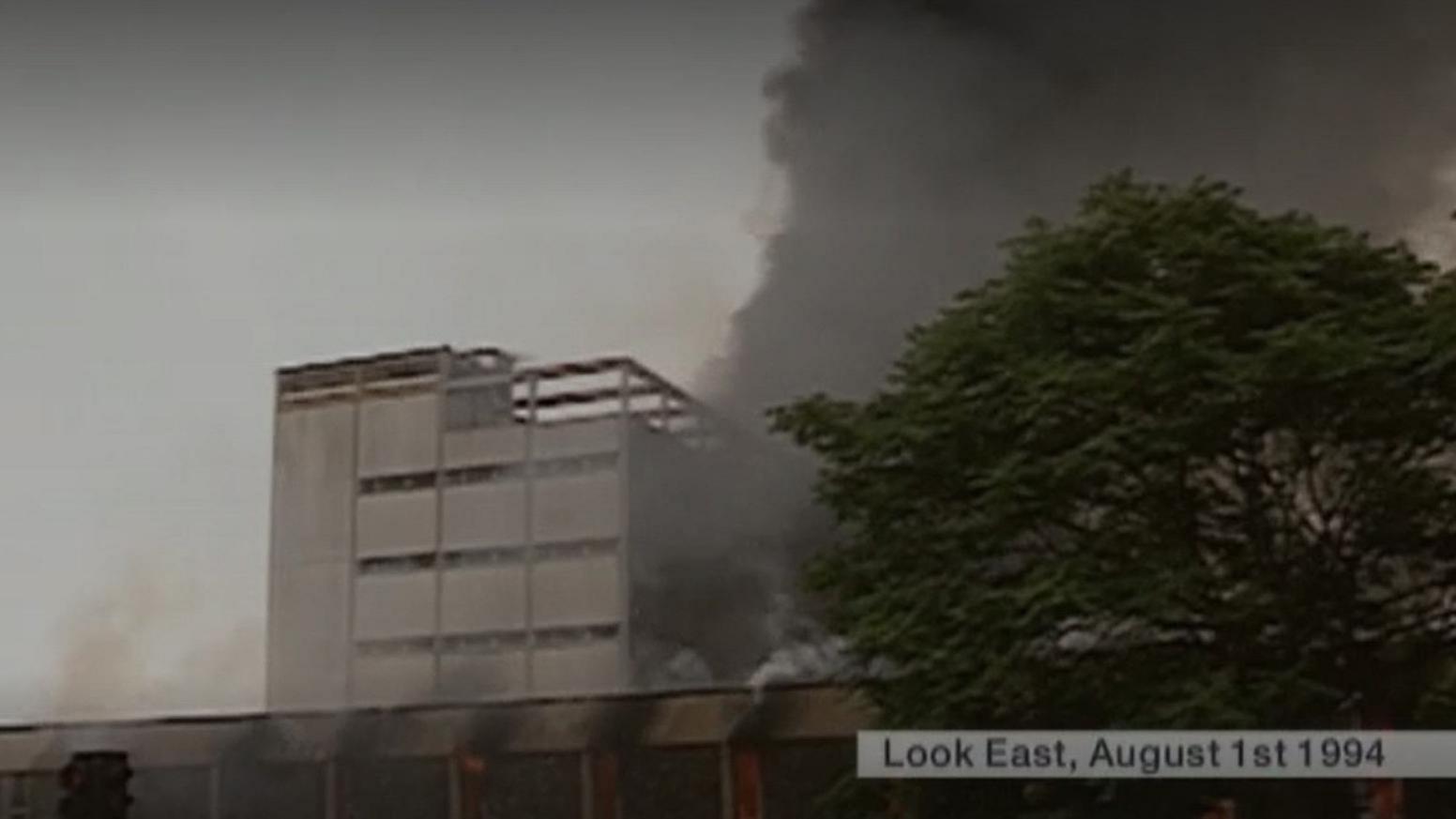 Norwich Central Library Fire, 1 August 1994